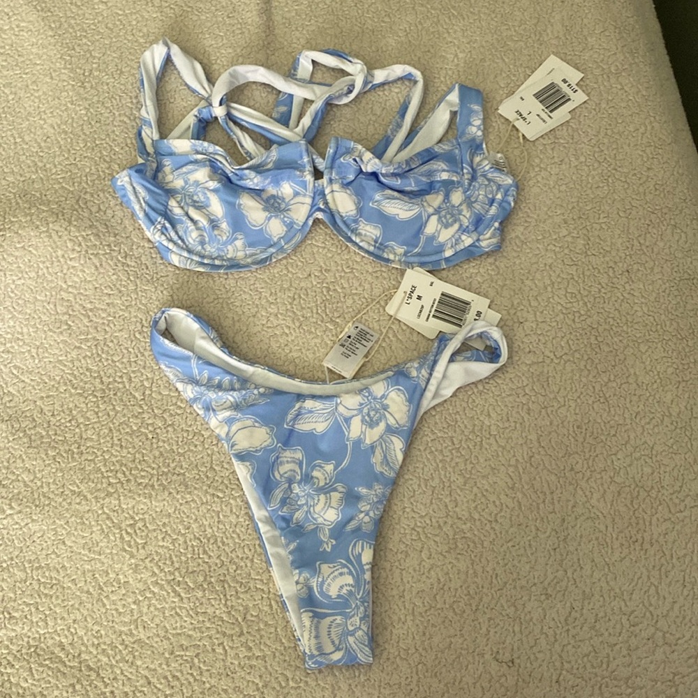 L*Space Cabana Bikini Bottom Bitsy in Bali Bloom